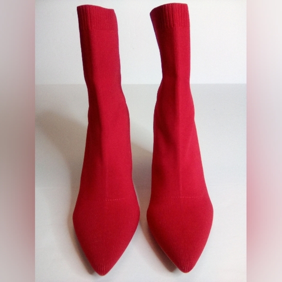 Women's Newbella Mousse Fit Knit Comfort Chunky Heel Ankle Boots. Sz.10 - Picture 12 of 16